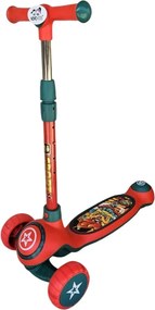 Trotineta copii cu roti luminoase din silicon NOVOKIDS™ Mini Scooter 9080, Cu melodii si lumini, 3 roti, Pliabila, Maner reglabil pe inaltime, Maxim