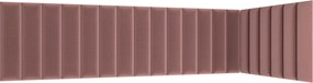 Reducere Panou capitonat de perete QUADRATTA 20x60 cm - mai multe culori calitatea a II-a Culoare: Gri inchis