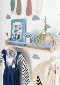 Raft de perete lemn, seria Wood Homs 60 x 10 x 10 cm,700086