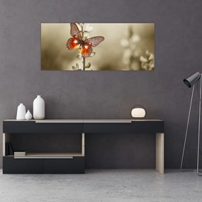 Tablou cu fluture (120x50 cm)