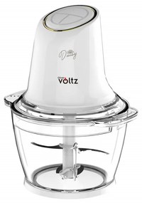 Tocator Oliver Voltz Daisy OV51111W, 600W, 1 l, Bol din sticla, Lama dubla, Pulse, Alb