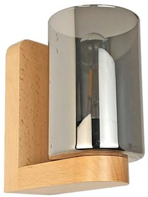 Aplica de perete clasica fabricata manual din lemn SIENA SMOKE