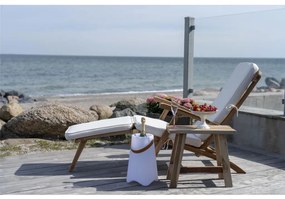 Șezlong Arrecife din tec cu spătar reglabil