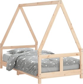 vidaXL Cadru de pat pentru copii, 80x160 cm, lemn masiv de pin