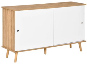 HOMCOM mobilier bucatarie modern, 130x40x74.5cm, alb | AOSOM RO