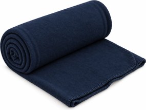 Patura din fleece MELVIRA DUO, albastru navy Dimensiune: 150 x 200 cm