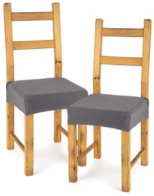 Husă elastică scaun 4Home Comfort grey, 40 - 50 cm, set 2 buc
