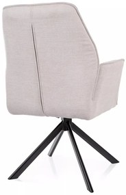 Scaun Hugo bej deschis/negru Brego22