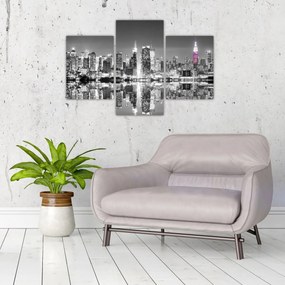 Tablou - New York și zgârie-norii mov (90x60 cm)