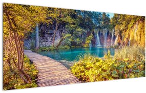 Tablou - Lacurile Plitvice, Croația (120x50 cm)