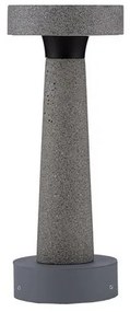 Stalp LED din ciment pentru exterior IP65 Cram Gray H-30cm