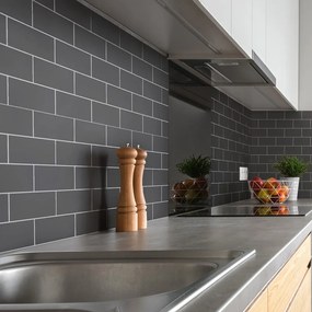 Autocolante pentru gresie 30 buc. 20x10 cm Subway Tiles Grey – Ambiance