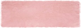 vidaXL Covor din Lână Faux Tafalla Roz 80 x 250 cm Poliester