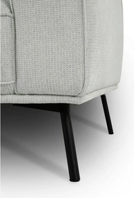 Colțar gri deschis cu tapițerie din chenille (cu colț pe partea stângă/în formă de ”L”) Amsterdam – Scandic