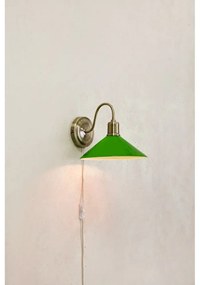 Aplică de perete verde/alămie Vela – Markslöjd