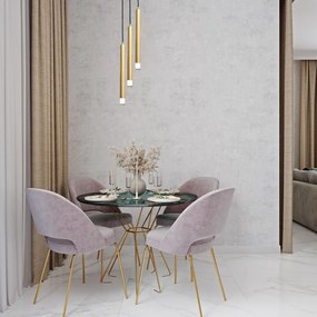 Lustra suspendata stil minimalist Ramira 3L aurie