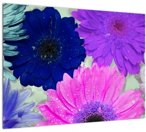 Tablou cu flori colorate (70x50 cm), în 40 de alte dimensiuni noi