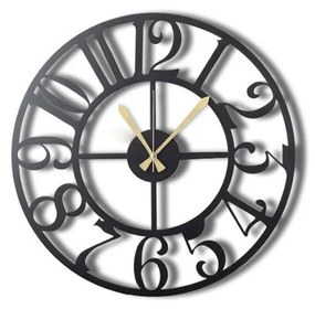 Ceas din metal pentru perete The Old Times, ø 50 cm