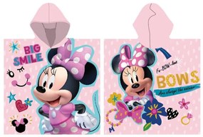 Disney Minnie Smile poncho prosop de plajă 55x110 cm (Fast Dry)