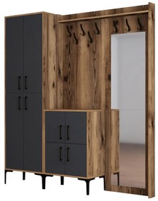Mobilier hol Betina ABC (Nuc + antracit). 1089014
