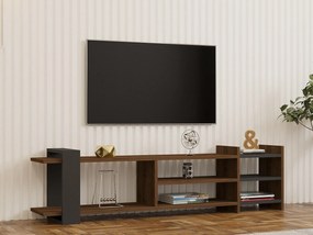 Masă TV/Dulap Zephir (Nuc + antracit). 1088868