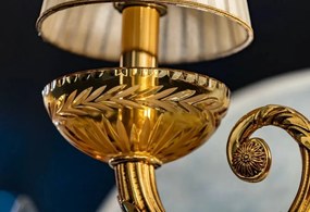 Candelabru cu 3 brate clasic LUX realizat manual Amber
