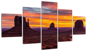 Tablou - Monumentul Valley în Arizona (125x70 cm), în 40 de alte dimensiuni noi