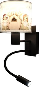 Brilagi - Lampă LED Flex. BOBO 1xE27/25W/230V + LED/3W neagră/albă/roz/zâne