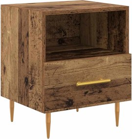 vidaXL Noptieră cu sertar Maro 40 x 35 x 47,5 cm Lemn compozit