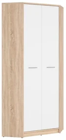 Dulap de haine de colț Nepo Plus 37 (stejar sonoma + alb) . Promo -31%. 1098448