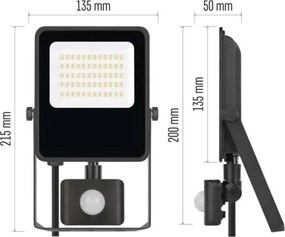 Proiector LED cu senzor VISIO LED/30W/230V 4000K IP65