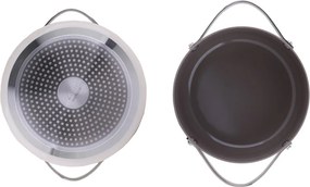 Oala Zilan ZLN0866 din 5 straturi de material, 20 cm diametru, capacitate 2.7l, Otel inoxidabil, Manere nituite