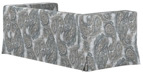 Husă canapea Klippan cu 2 locuri, lungă, cu pliuri contrastante