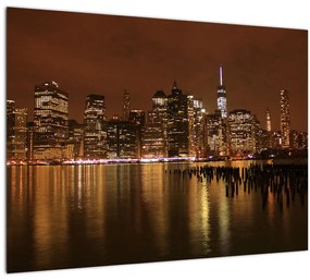 Tablou orașului nocturn (70x50 cm), în 40 de alte dimensiuni noi