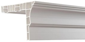 Sina perdea tavan din pvc, 2 canale,  alba , cu toate accesoriile incluse - 600 cm