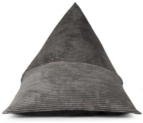 Fotoliu puf pentru copii verde cu tapițerie din catifea reiată Razzy – SLOWDOWN