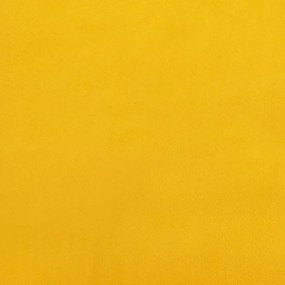 Canapea cu 2 locuri, galben, 140 cm, catifea Galben, 158 x 77 x 80 cm