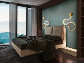 Aplica de perete LED design modern decorativ Grafos auriu SV-227131