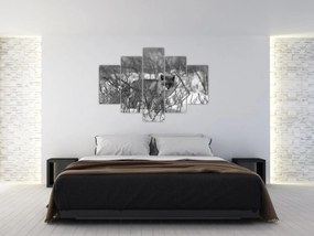 Tablou - Vulpe în timpul iernii (150x105 cm)