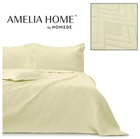 Cuvertură bej matlasată din microfibră 170x210 cm Ophelia – Restilo