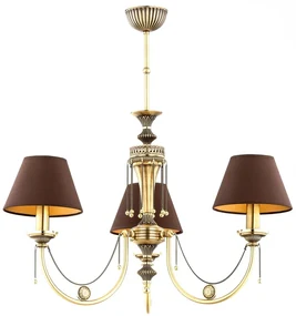 Candelabru 3 brate design clasic realizat manual Dorato