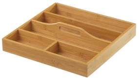 Organizator din bambus pentru tacâmuri Casa Selección, 31 x 31 cm