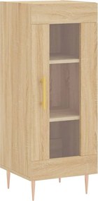 vidaXL Servantă, stejar sonoma, 34,5x34x90 cm, lemn compozit