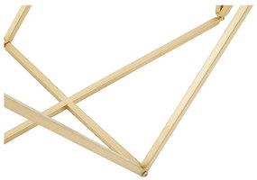 Masă tip consolă aurie cu blat din sticlă 40x120 cm Farran – Premier Housewares