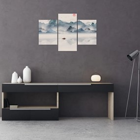 Tablou - Valea munților albaștri (90x60 cm)