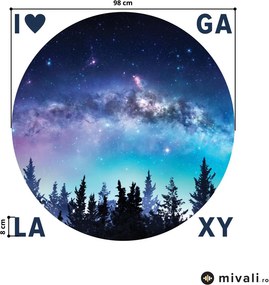 Autocolante de perete - Galaxia cu inscripție