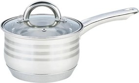 Cratita cu capac Bohmann BH 3138-14, 14 cm, Otel inoxidabil, Inductie, Argintiu/Inox