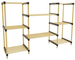 Raft modular pentru ghivece de flori 8 polite lemn de pin natur 116 x 28 x 915 cm