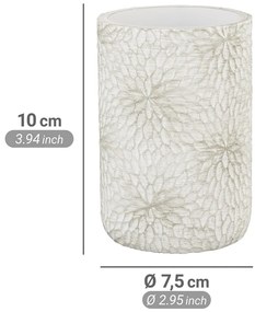 Suport pentru periuța de dinți alb-auriu din polirășină Montalfano – Wenko