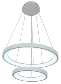 Brilagi - Pendul LED dimabil pe cablu FALCON SLIM LED/68W/230V Ø 50 cm alb + telecomandă